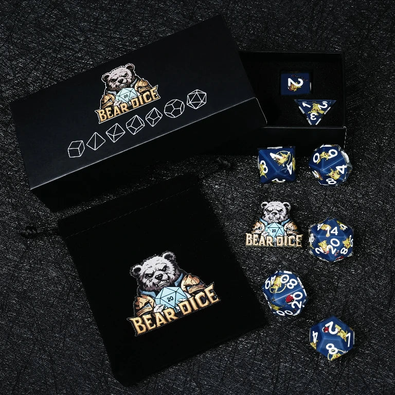 Pikachu Resin DND Dice Set – alternate product view