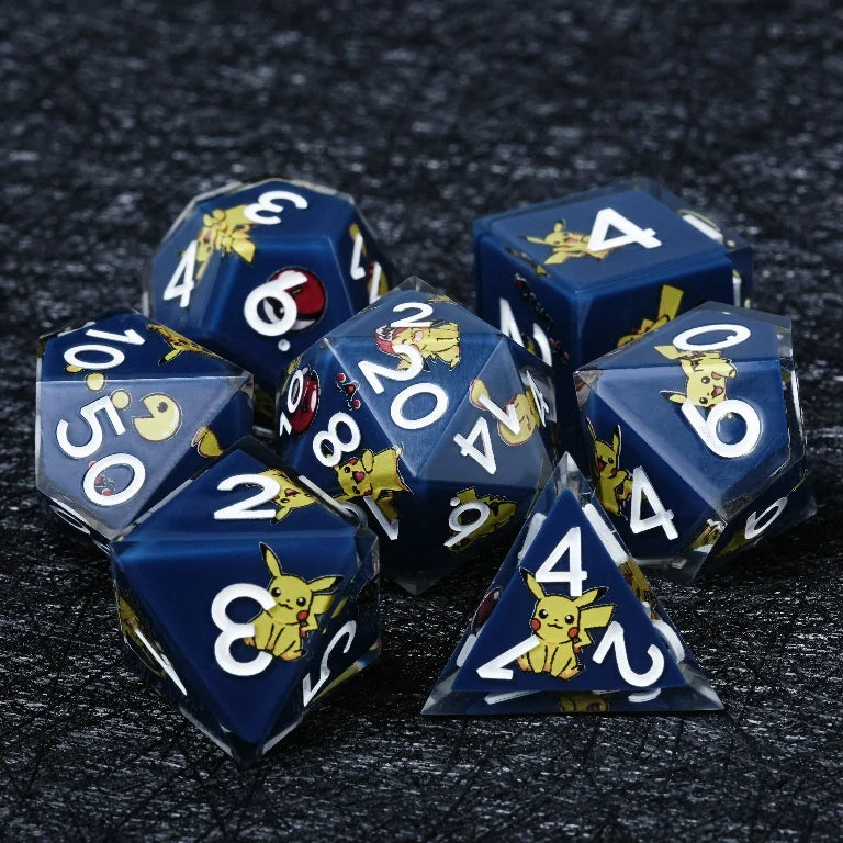 Pikachu Resin DND Dice Set – alternate product view