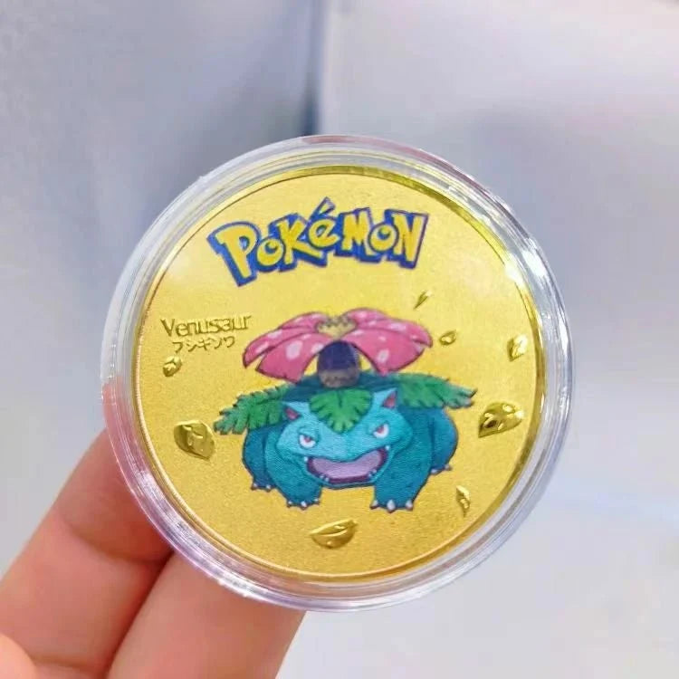Personalized Commemorative Coin – Custom Design – Pokemon Trading – Pokémon Venusaur Gold Coins