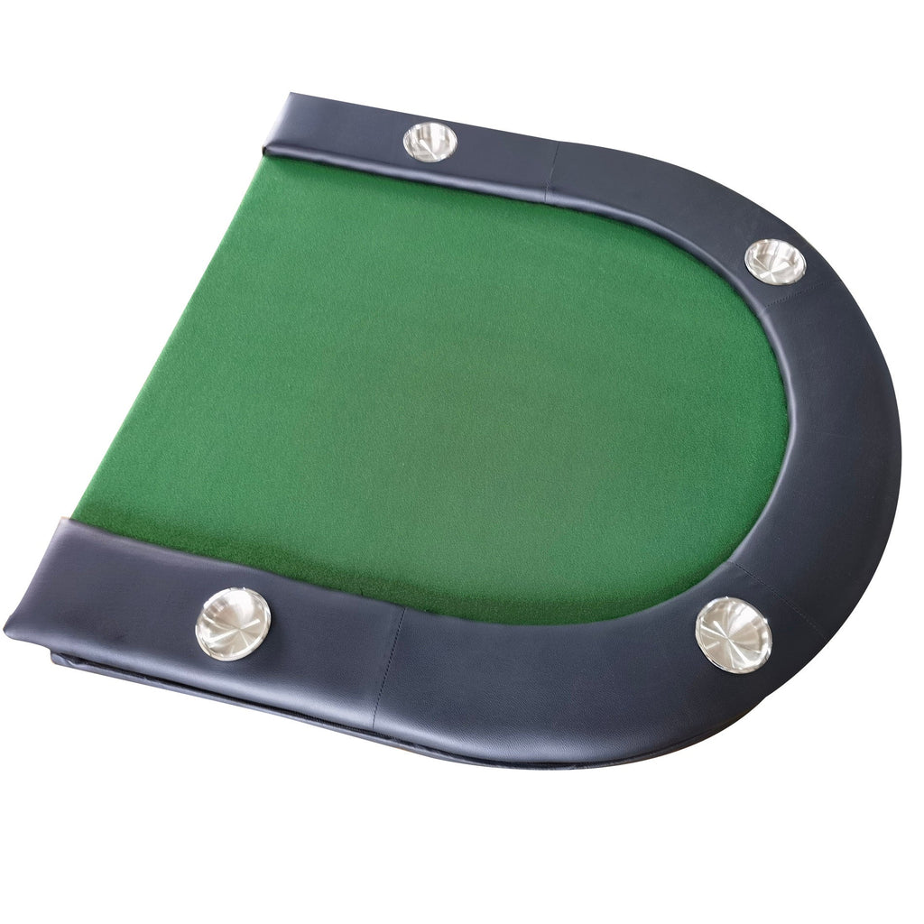 Poker Gaming Table – Oval Foldable – Green Oval Foldable Poker Table – Convenient Storage