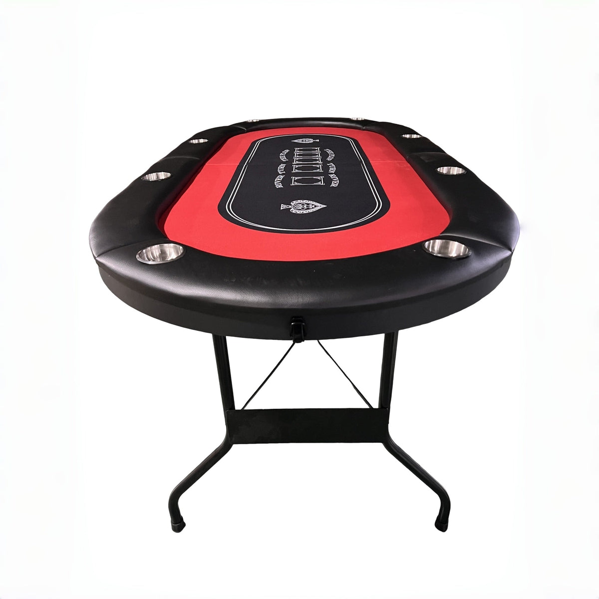 Poker Gaming Table – Portable Felt – 71-Inch Foldable Portable Poker Table – Perfect for Poker, Casino Games, and More
