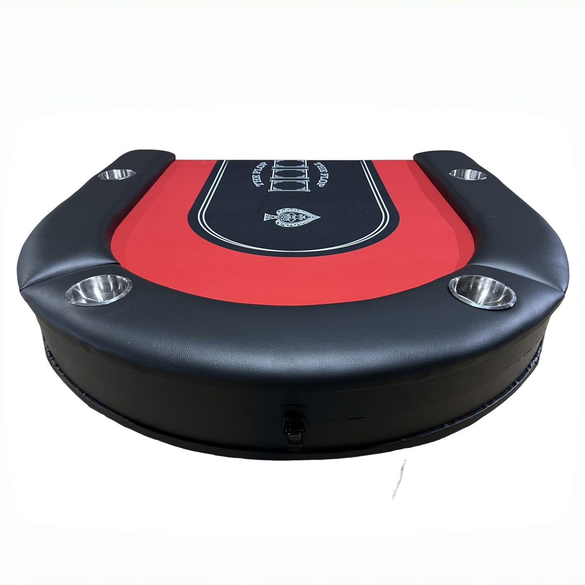 Poker Gaming Table – Portable Felt – 71-Inch Foldable Portable Poker Table with Soft Padded Rail