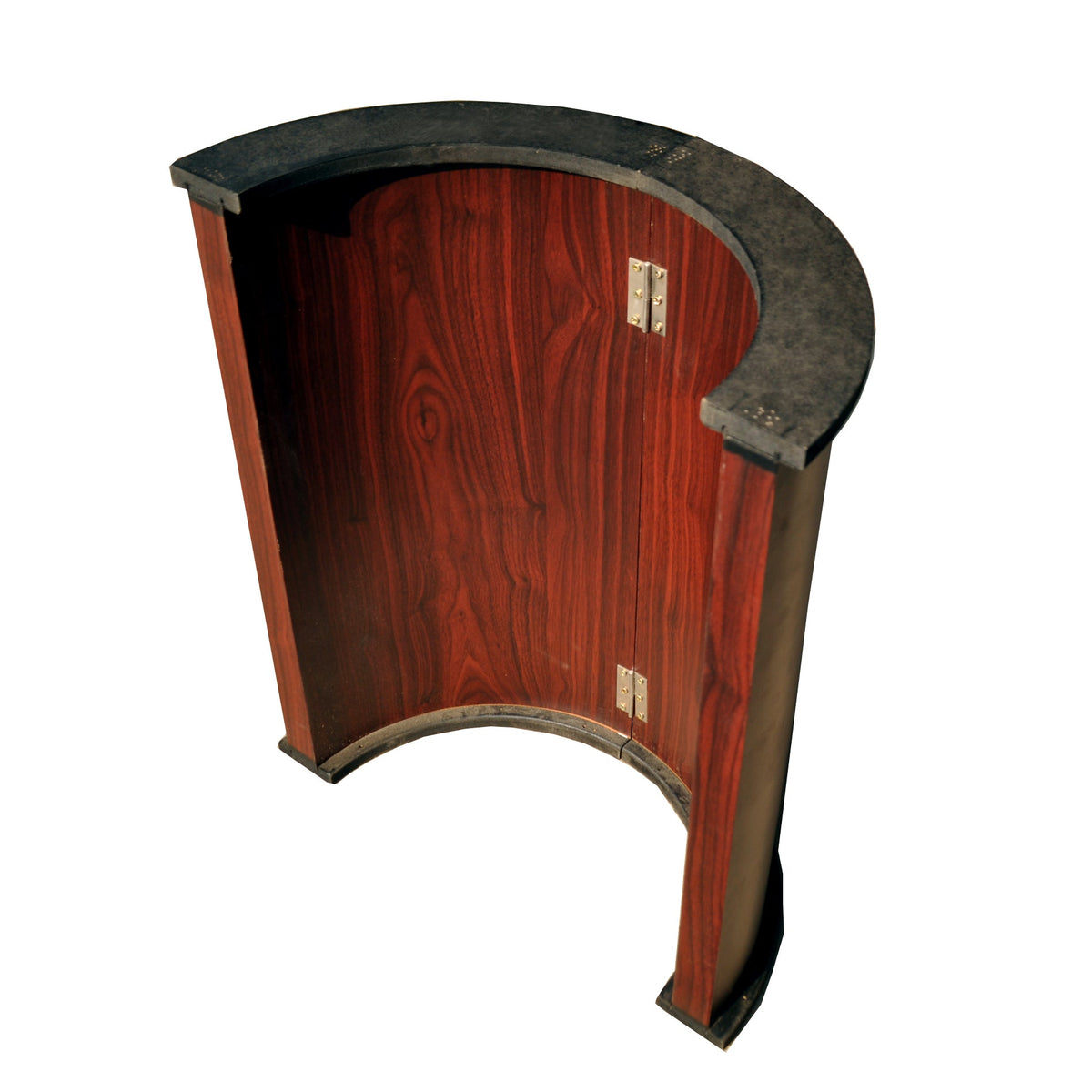 Poker Gaming Table – Wooden – Shaped Legs – 96-inch green oval wooden poker table with U-shaped legs