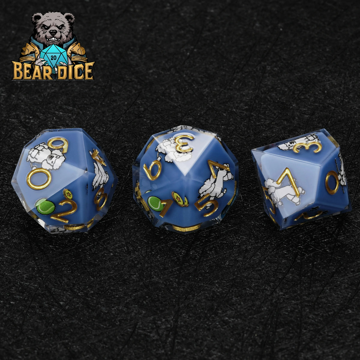 Poodle Resin D10 Dice – alternate product view