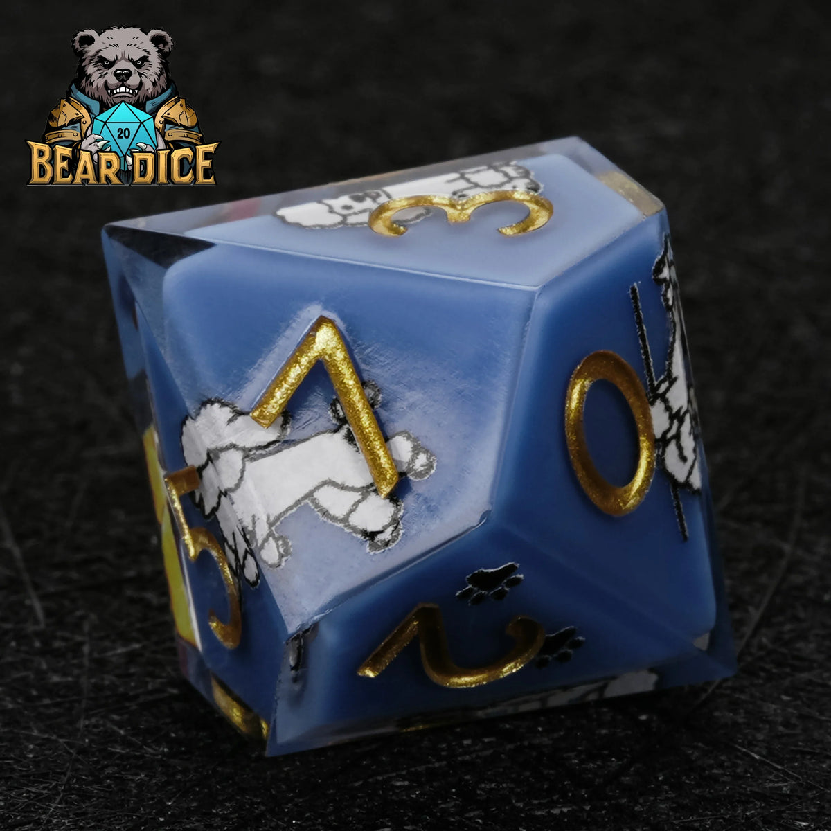 Poodle Resin D10 Dice – alternate product view