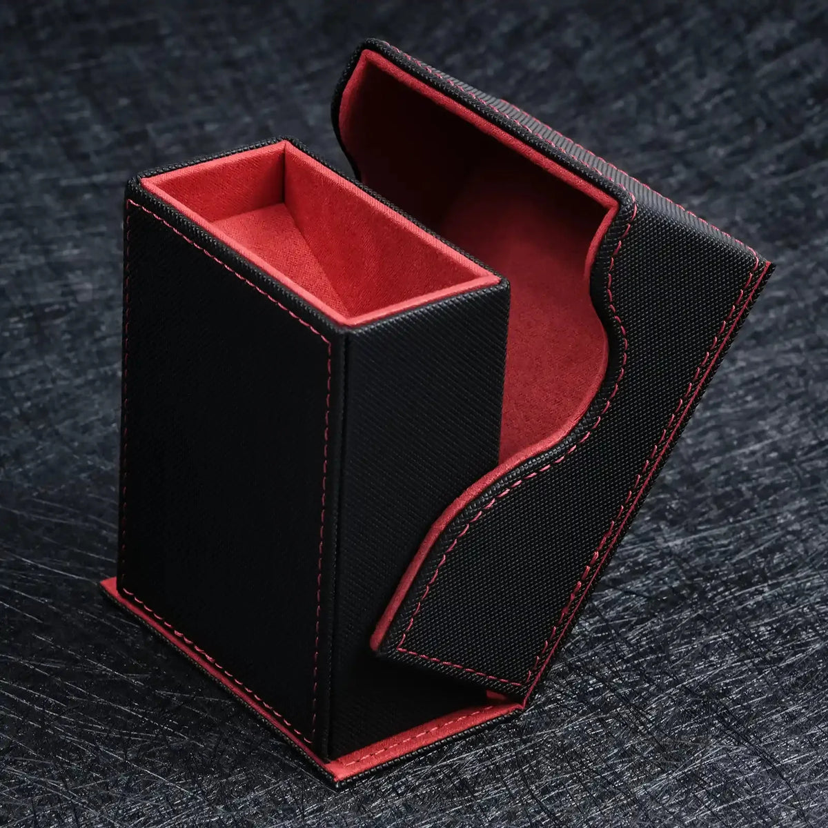 Portable Folding Dice Tower – Folding Design – High-quality leather DND dice rolling dice tower, foldable assembly