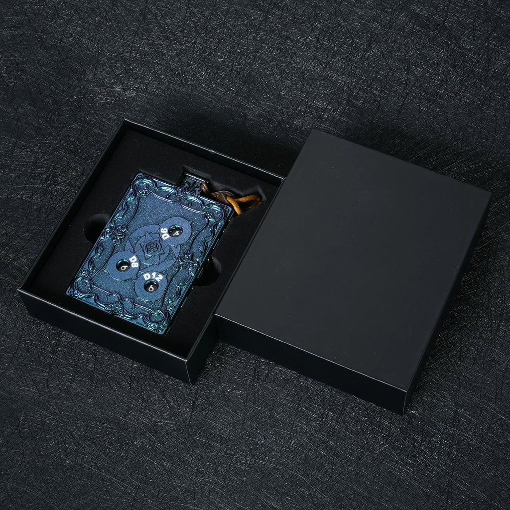 Push Spin Dice Box – Metal – Spinner Design – alternate product view