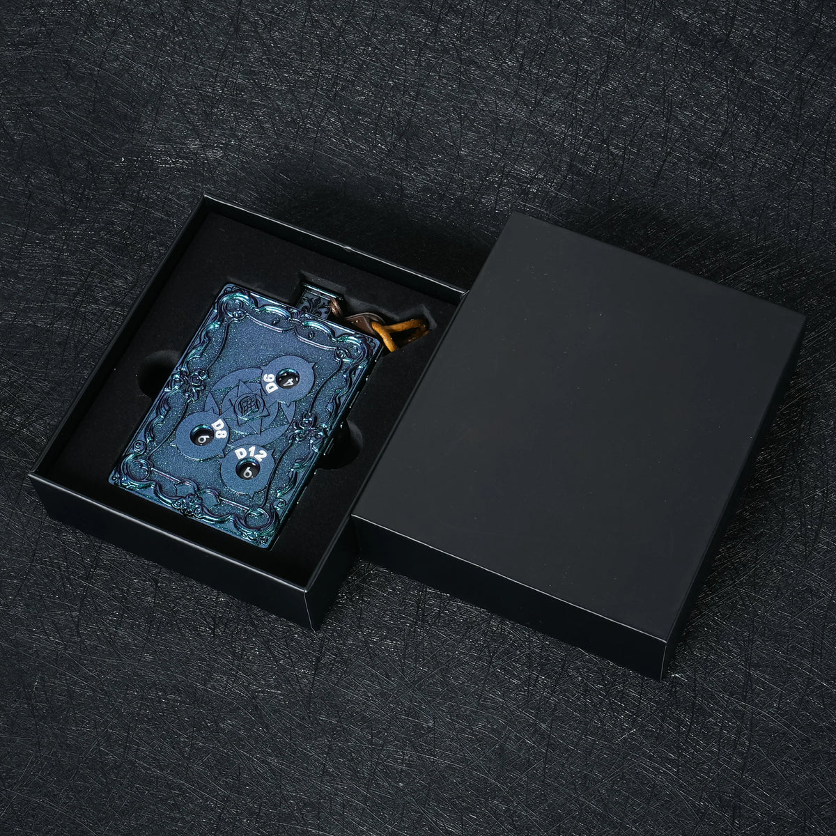 Push Spin Dice Box – Metal – Spinner Design – alternate product view