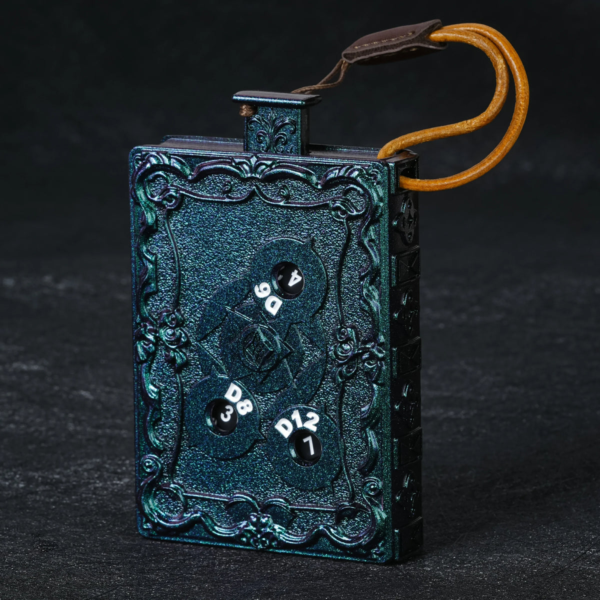 Push Spin Dice Box – Metal – Spinner Design