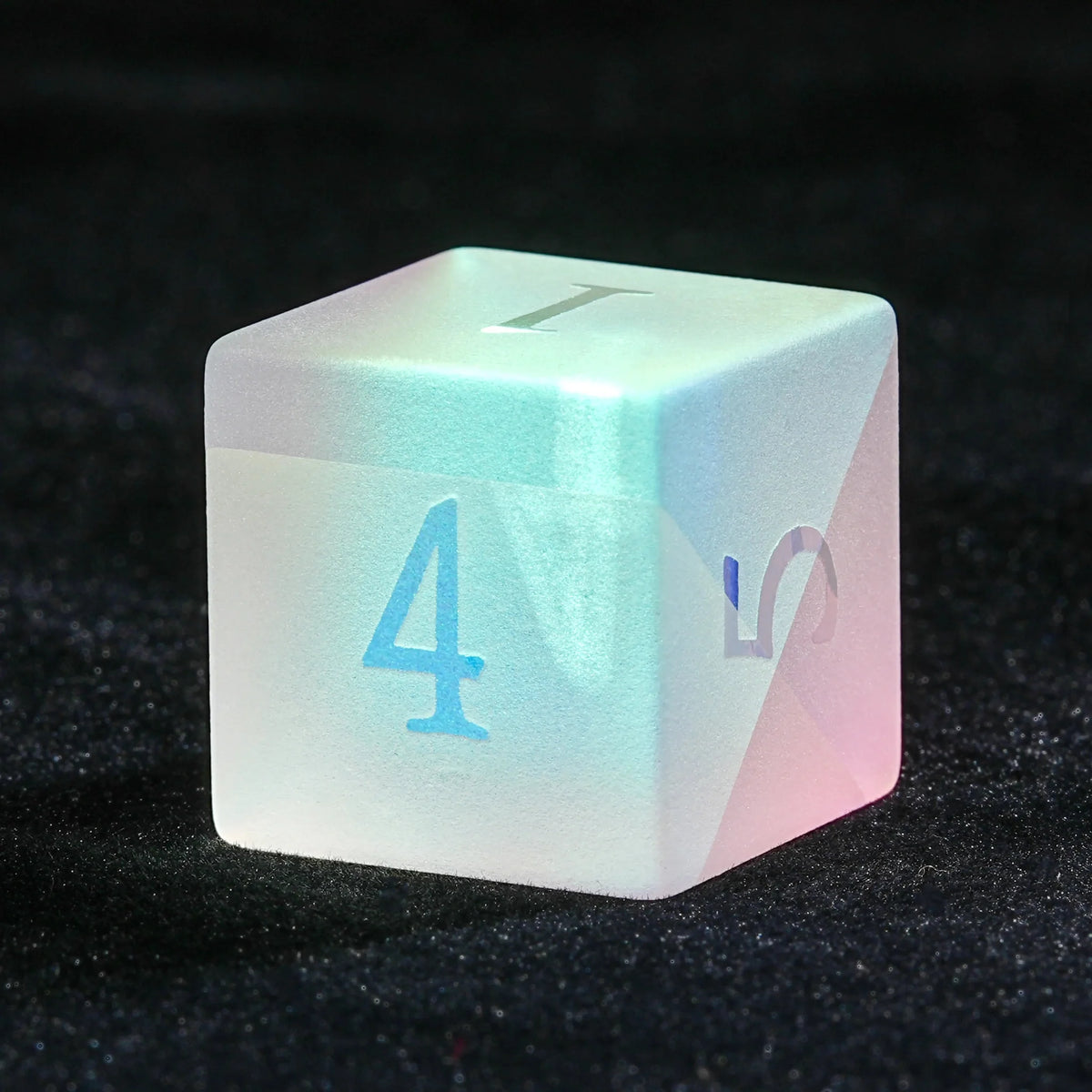 Raised Fantastic Gemstone D&D Dice Set – Fantasy Prism Gemstone Dice, D&D Multi - Sided Stained Glass Dice Set