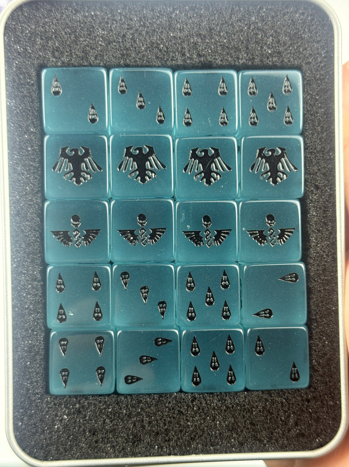 Raven Guard Acrylic D6 Dice Set – alternate product view