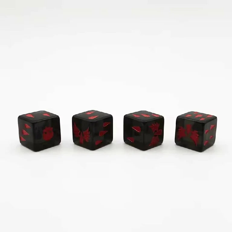 Resin D6 Dice – Angels Sanguis – 16mm Warhammer 40K Blood Angels Acrylic D6 Dice