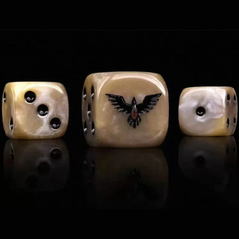 Resin D6 Dice – Ravens Chapter – Warhammer 40K Blood Ravens Acrylic D6 Dice