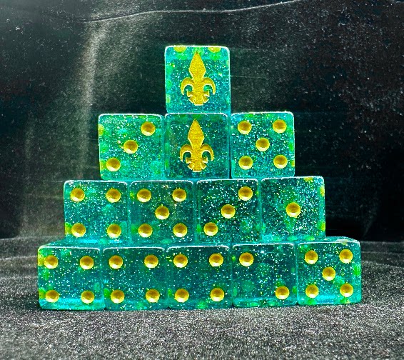 Resin D6 Dice Set – Deepkin Galaxy – alternate product view