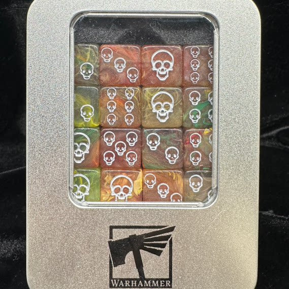 Resin D6 Dice Set – Mixed Orange – alternate product view