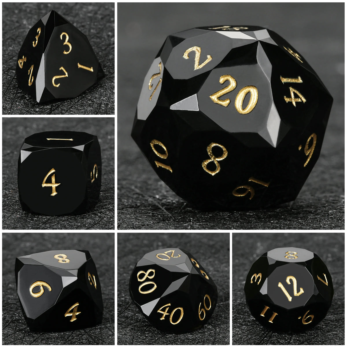 Resin Sharp Edge Dice Set