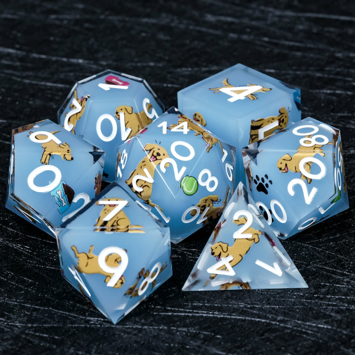 Retriever Light Resin D&D Dice Set