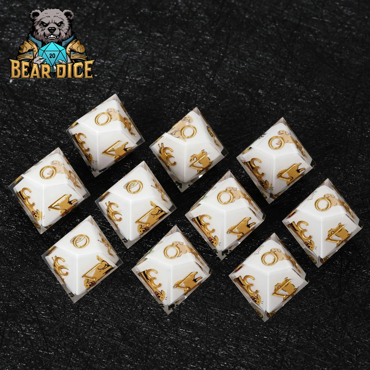 Retriever Resin D10 Dice