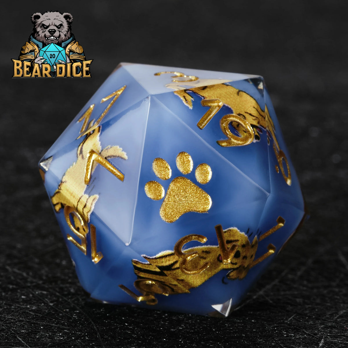 Retriever Resin D20 Dice