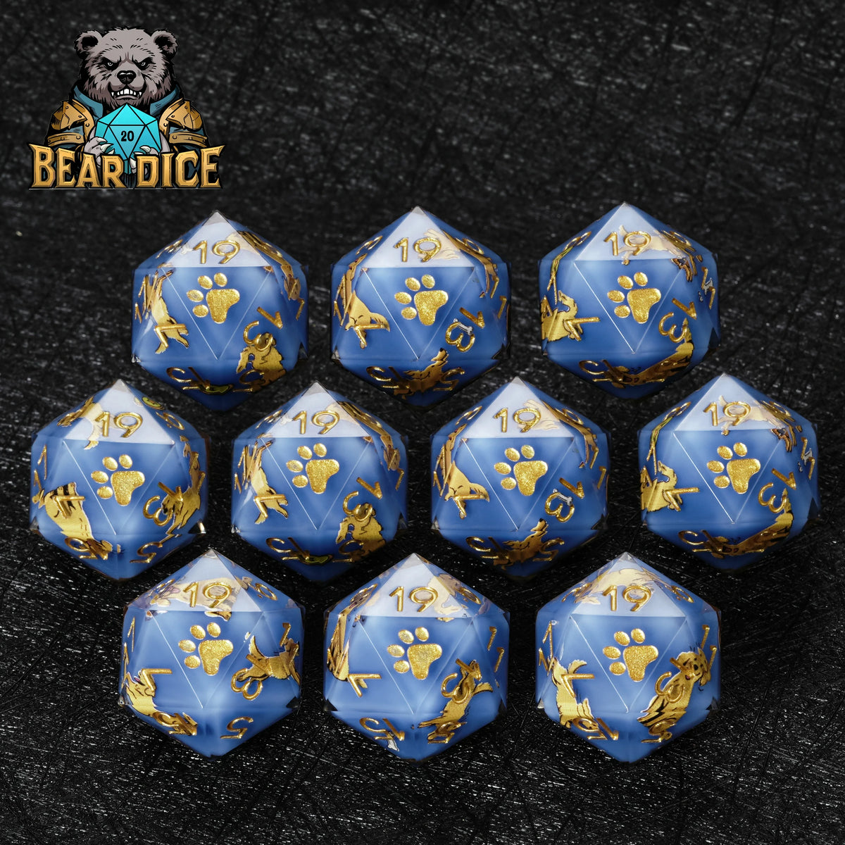 Retriever Resin D20 Dice – alternate product view