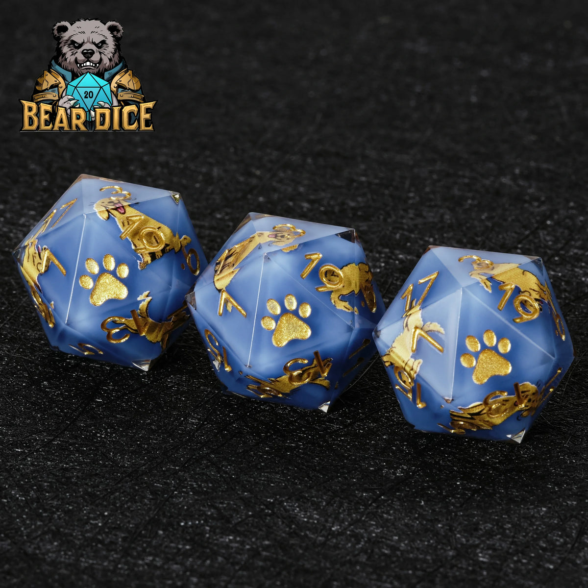 Retriever Resin D20 Dice – alternate product view