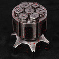 Rocket Launcher Dice Box – Metal – Cool Rocket Launcher Dice Box + Unique Metal Polyhedron DND Bullet Dice Set