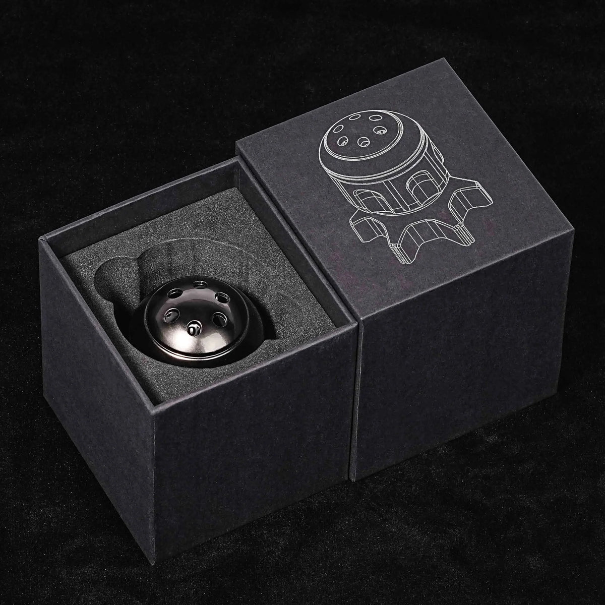 Rocket Launcher Dice Box – Metal – Cool Rocket Launcher Dice Box + Unique Metal Polyhedron DND Bullet Dice Set