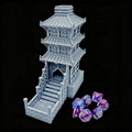 Rolling Beijing Dice Tower – 3D printed Beijing Dice Tower foldable desktop multi - layer tower building model DND dice