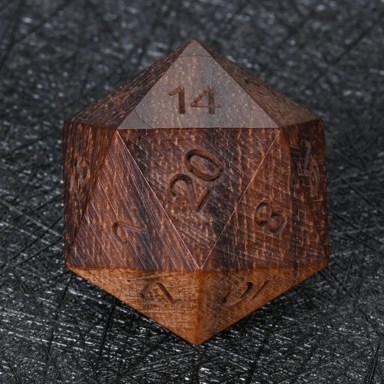 Sandalwood Acrylic DND Dice Set – Purple Sandalwood DND D20 Dice