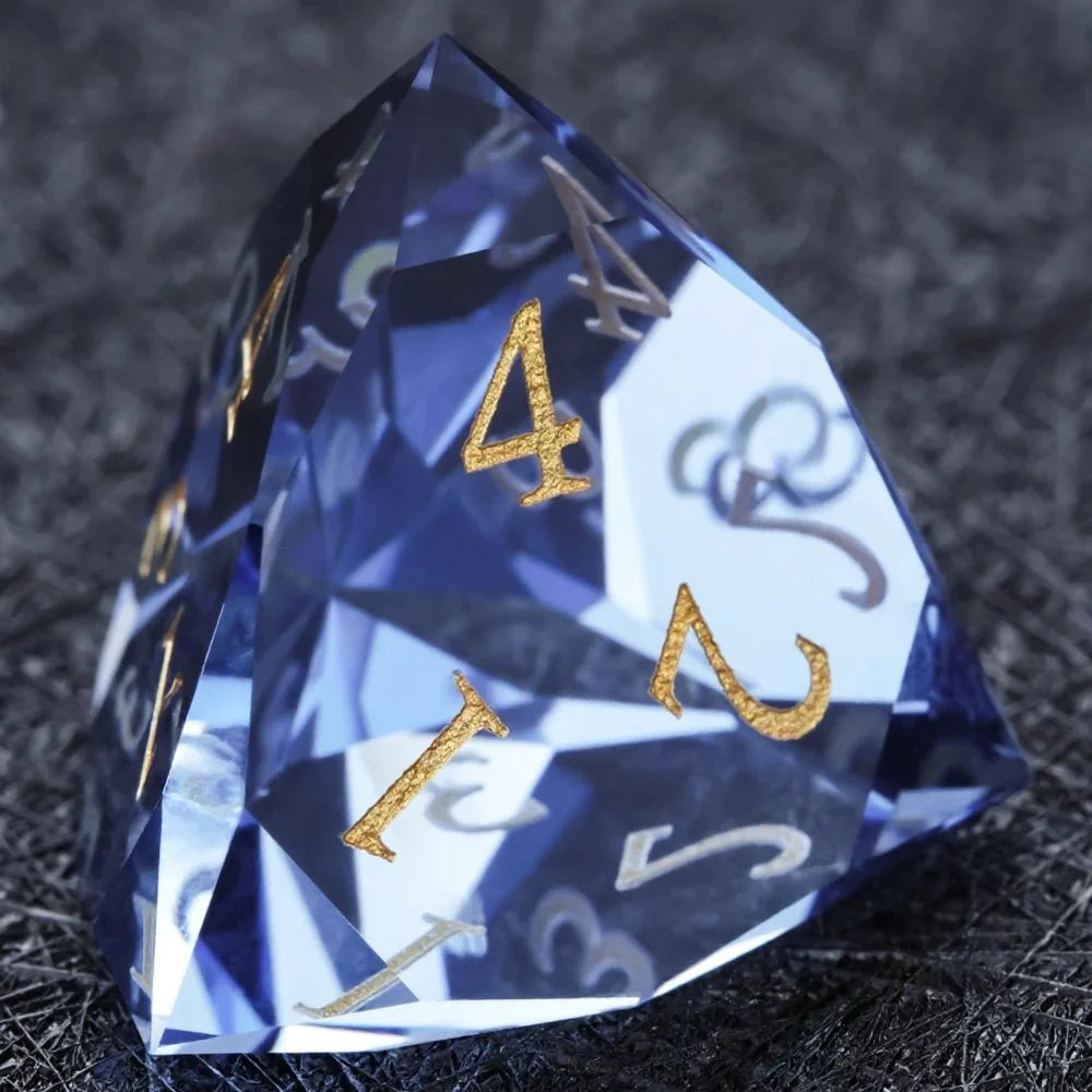 Sapphire Multi Gemstone DND Dice Set – DND Dice - Sapphire Multi - Sided Dice Set