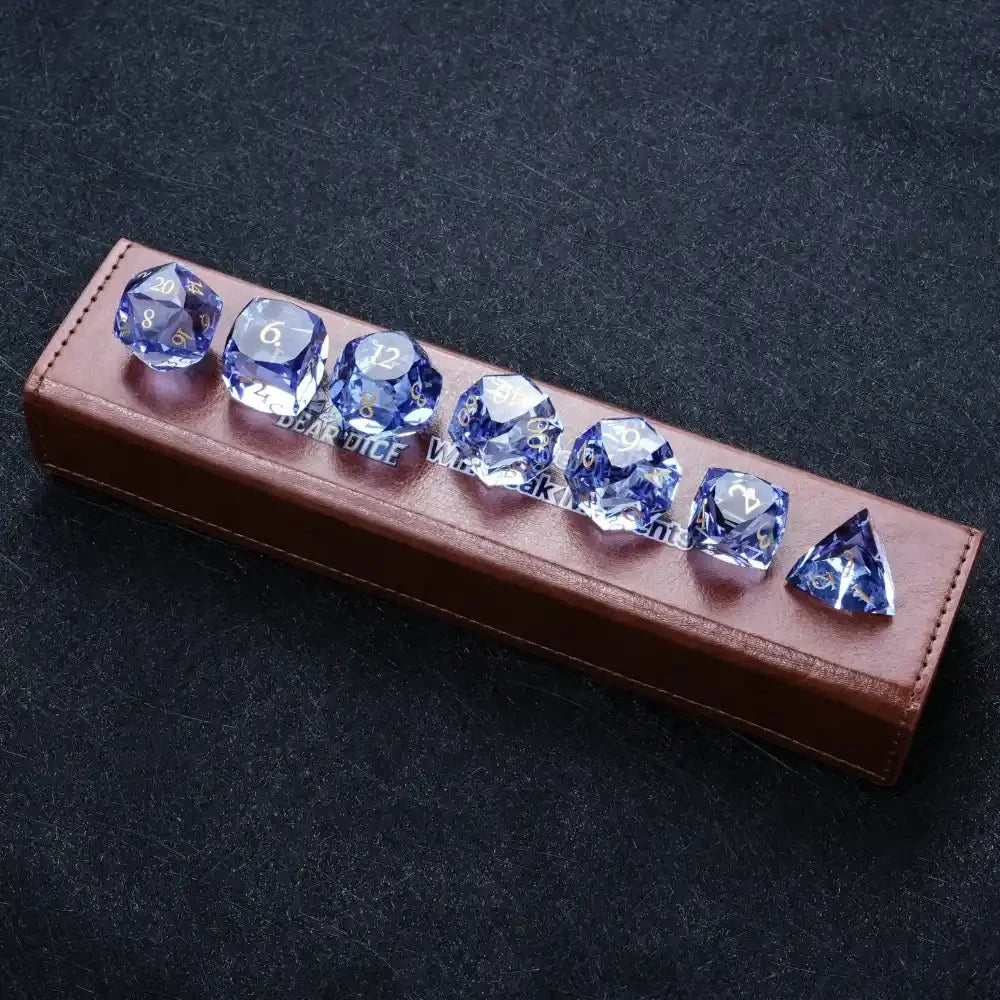 Sapphire Multi Gemstone DND Dice Set – DND Dice - Sapphire Multi - Sided Dice Set