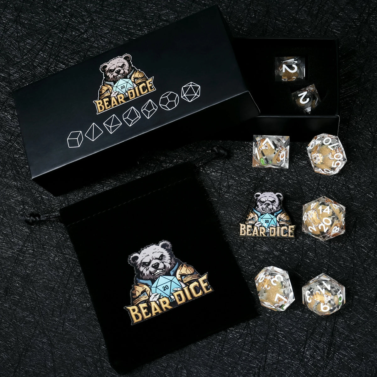 Shiba Inu Liquid Core Dice Set – alternate product view