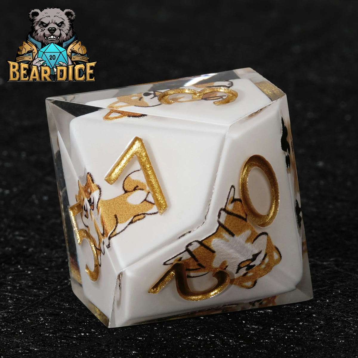 Shiba Inu Resin D10 Dice Set – alternate product view