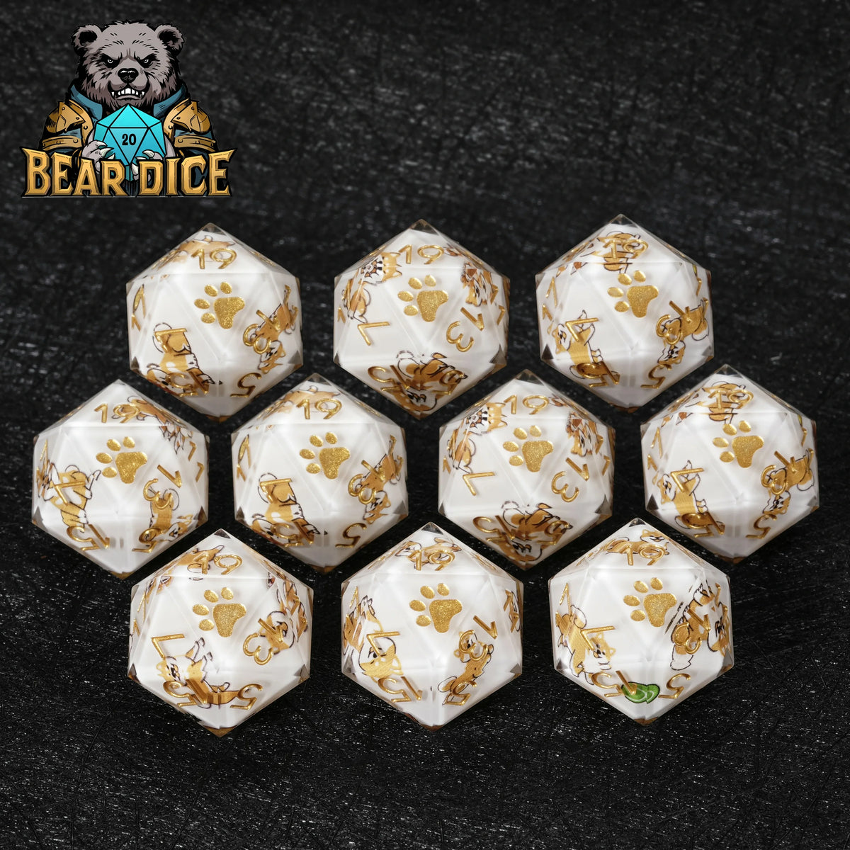 Shiba Inu Resin D20 Die