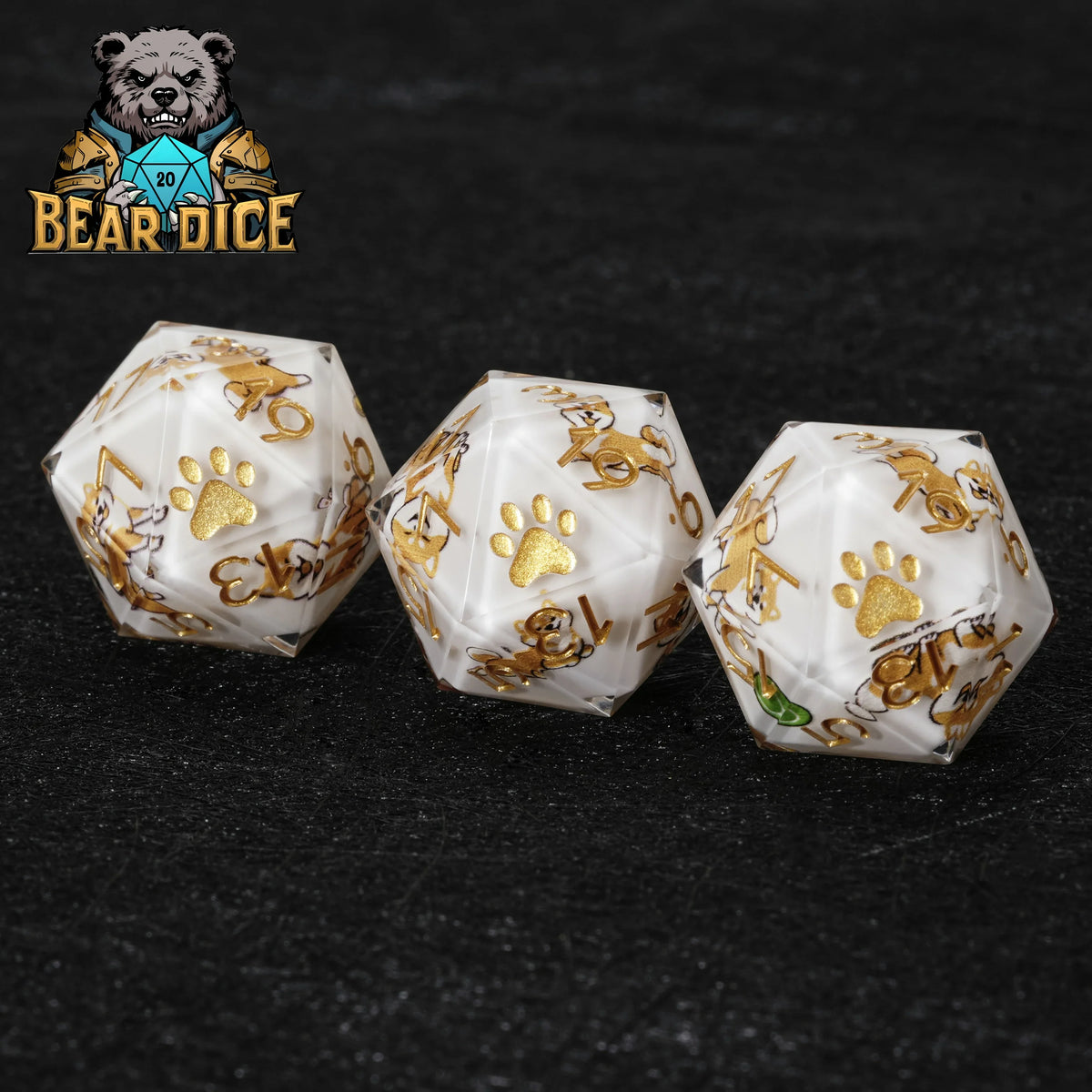 Shiba Inu Resin D20 Die – alternate product view