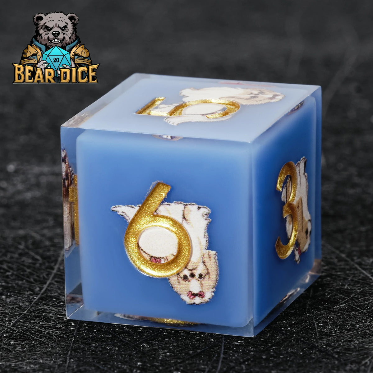 Shih Tzu Resin D6 Dice – alternate product view