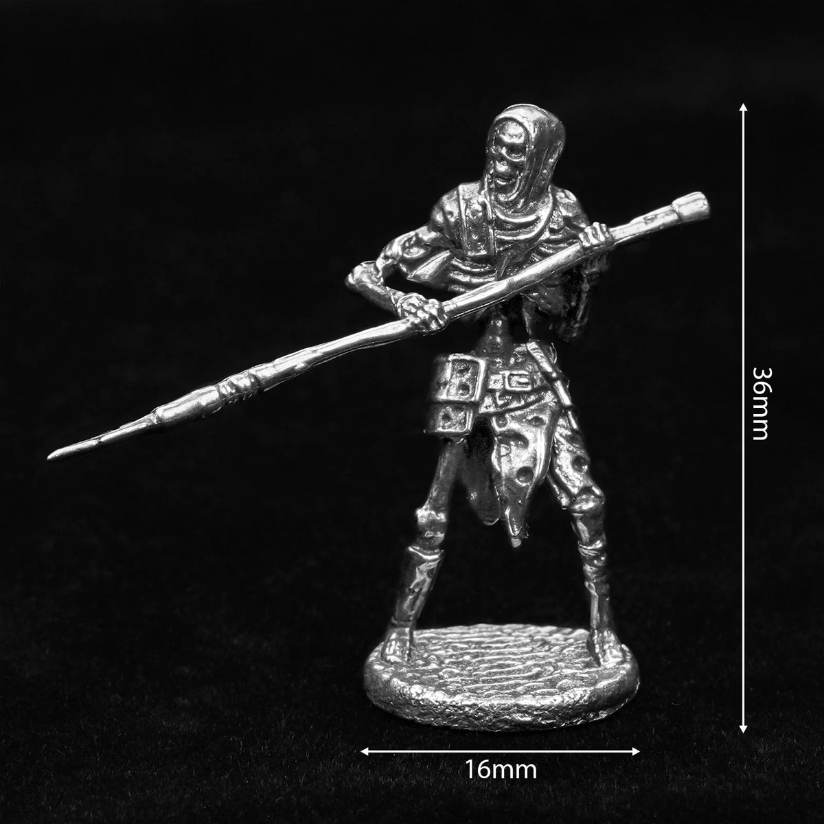 Skeleton RPG Miniature – Metal Tabletop Model Dice – DND Dice Board Game Accessories | Metal Skeleton Soldier Set RPG