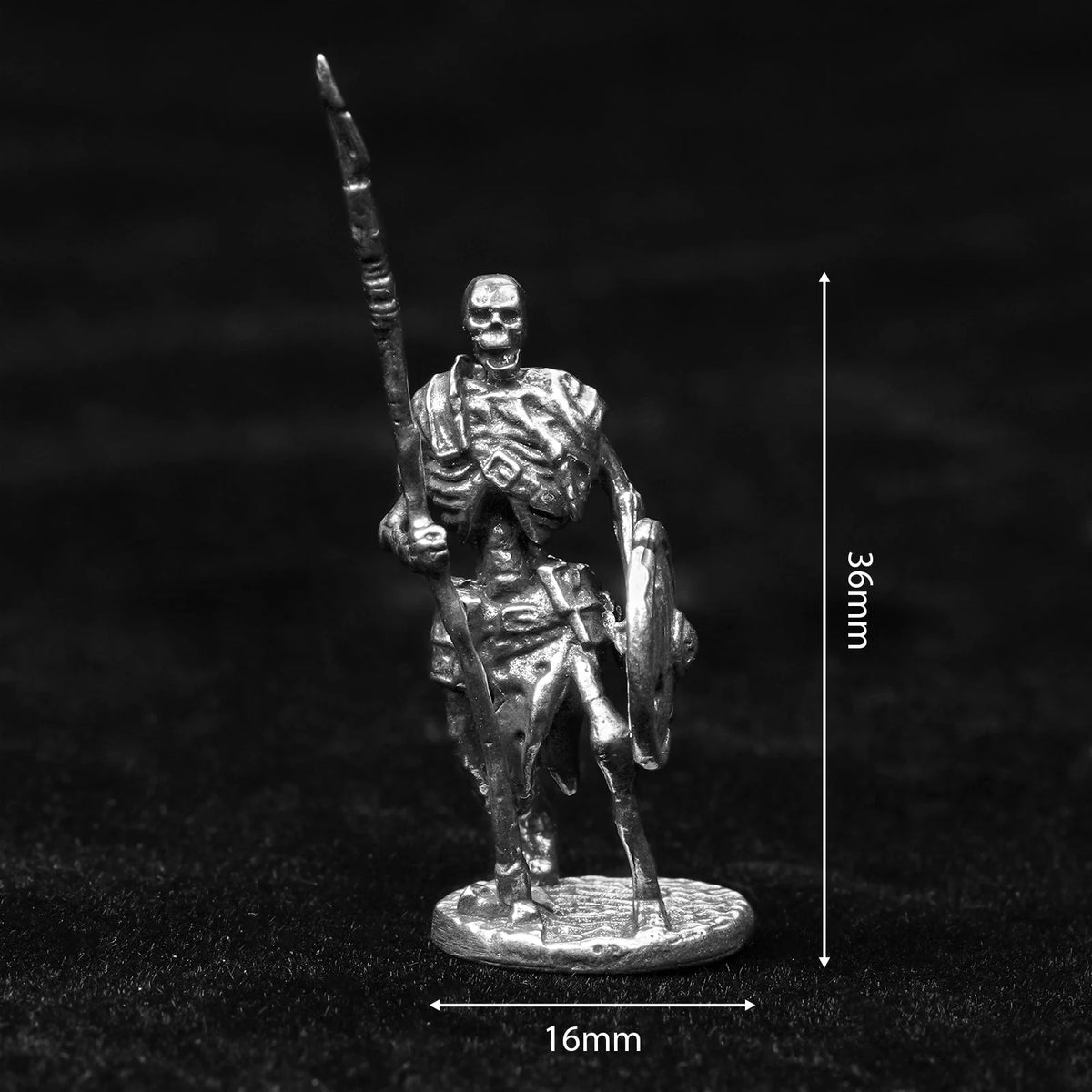 Skeleton RPG Miniature – Metal Tabletop Model Dice – DND Dice Board Game Accessories | Metal Skeleton Soldier Set RPG