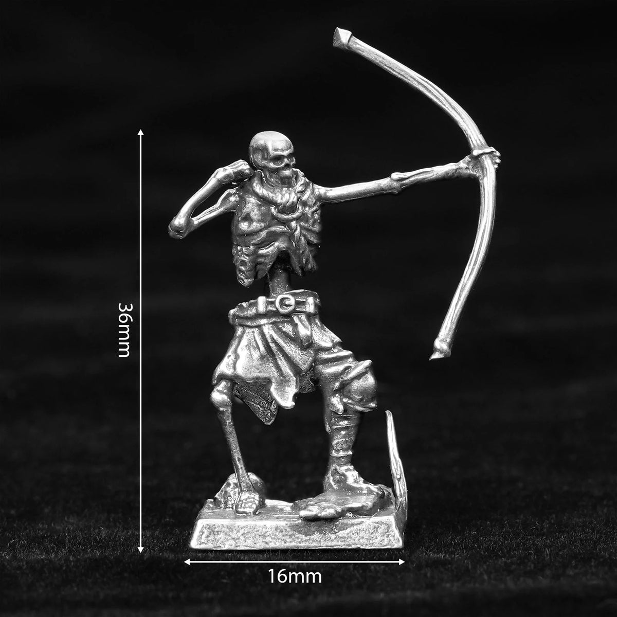 Skeleton RPG Miniature – Metal Tabletop Model Dice – DND Dice Board Game Accessories | Metal Skeleton Soldier Set RPG