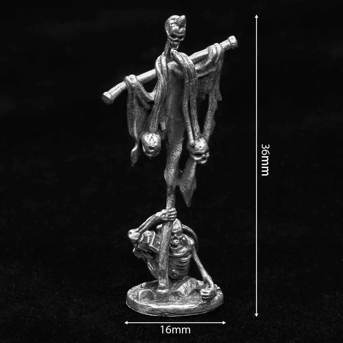 Skeleton RPG Miniature – Metal Tabletop Model Dice – DND Dice Board Game Accessories | Metal Skeleton Soldier Set RPG