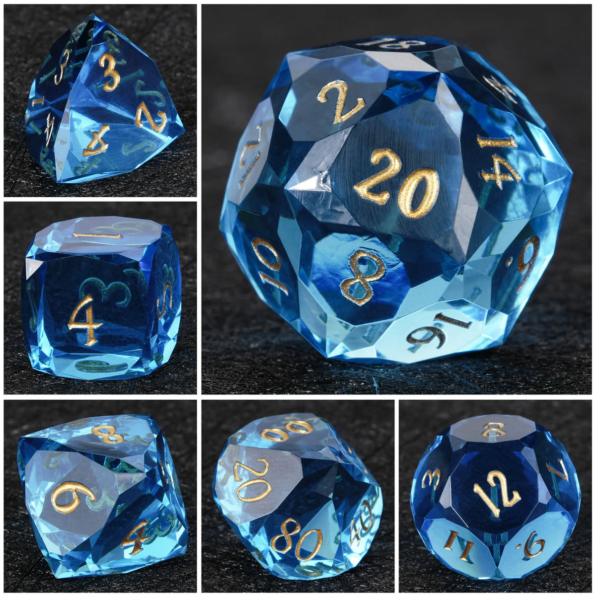 Sky Resin Sharp Edge Dice Set