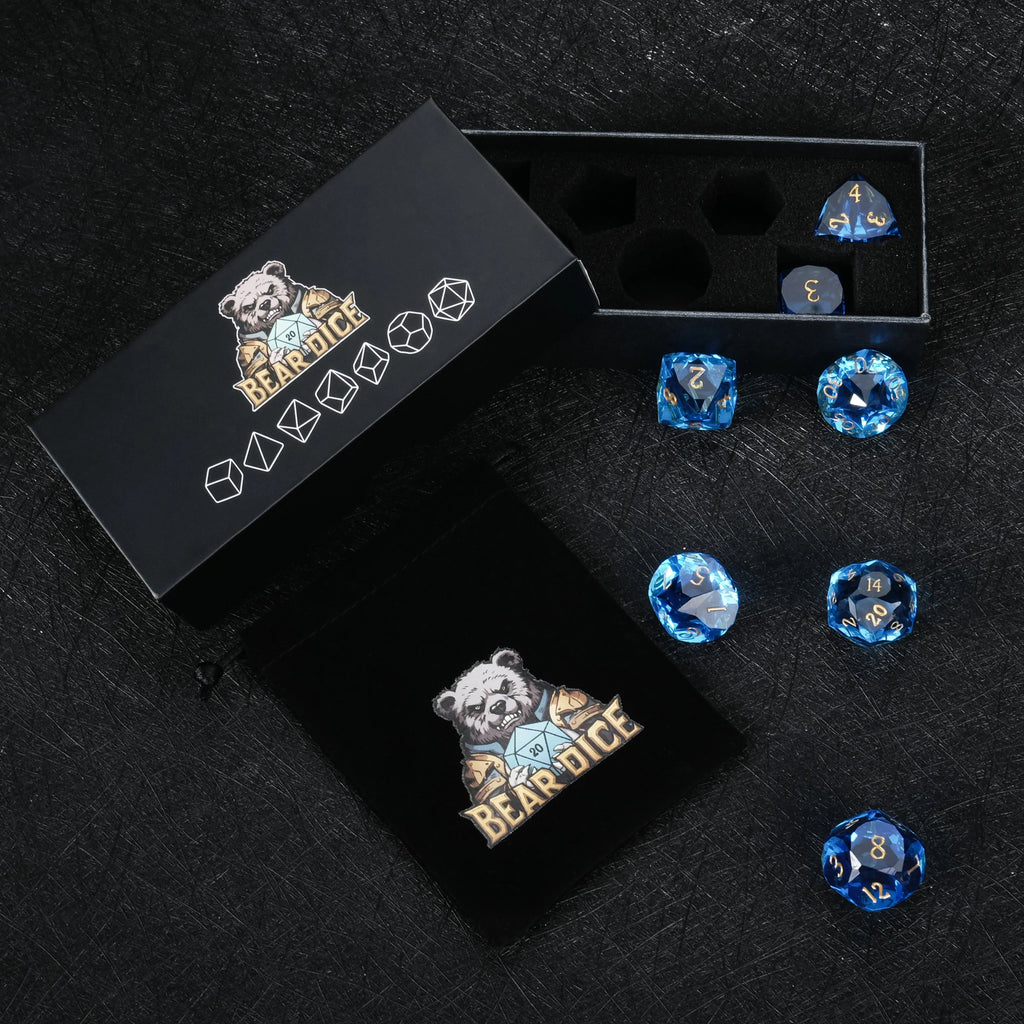 Sky Resin Sharp Edge Dice Set – alternate product view