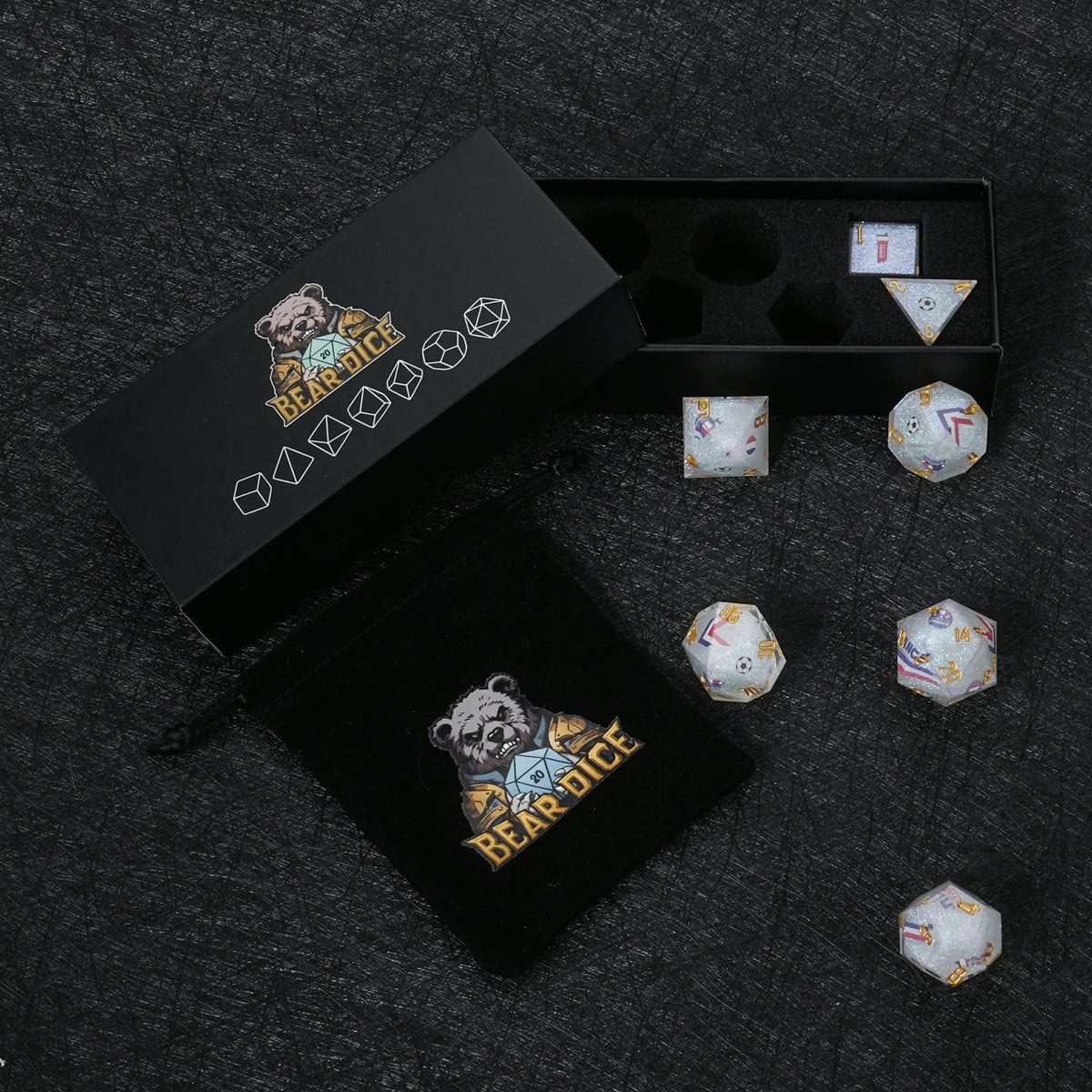 Soccer Resin Dice Set – Netherlands Football – alternate product view