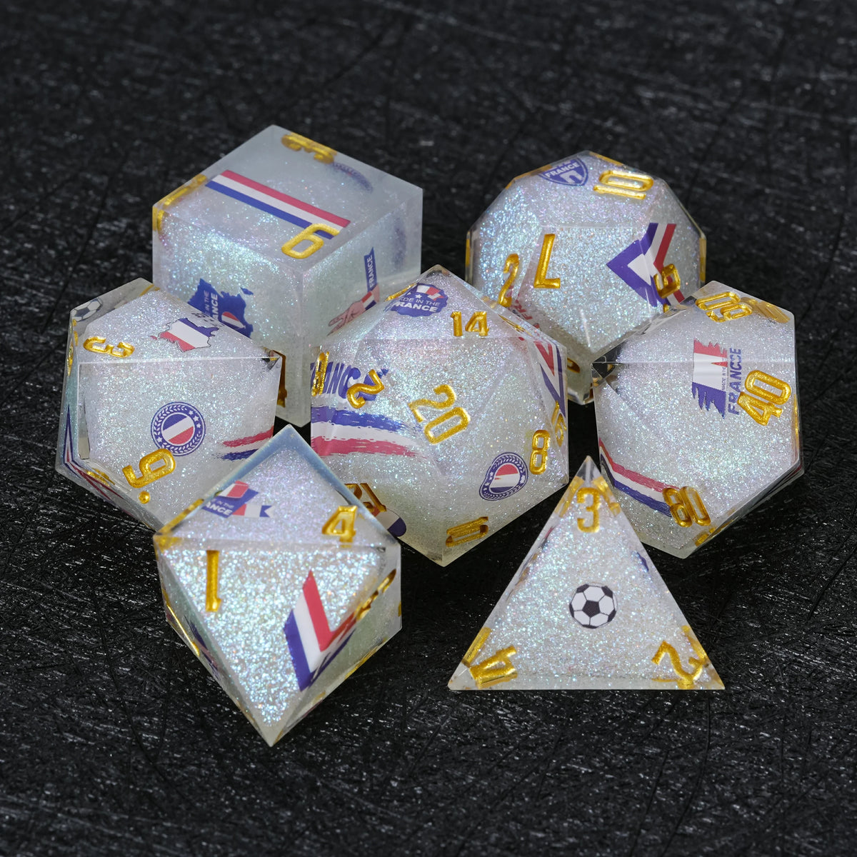 Soccer Resin Dice Set – Netherlands Football