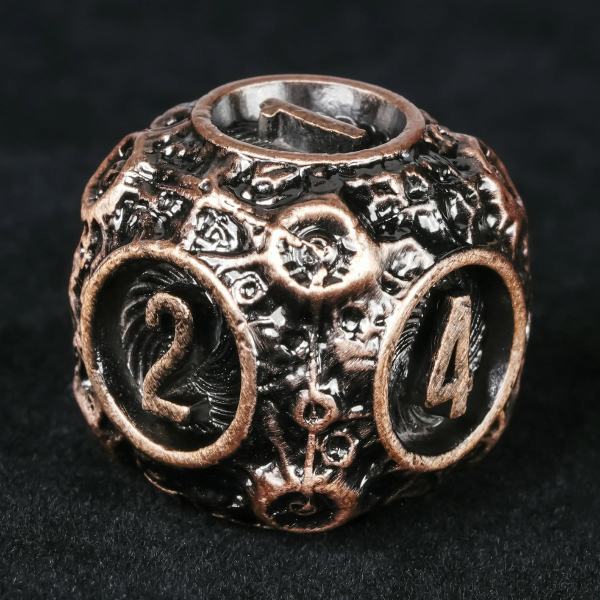 Spherical Planet Metal DND Dice Set – alternate product view