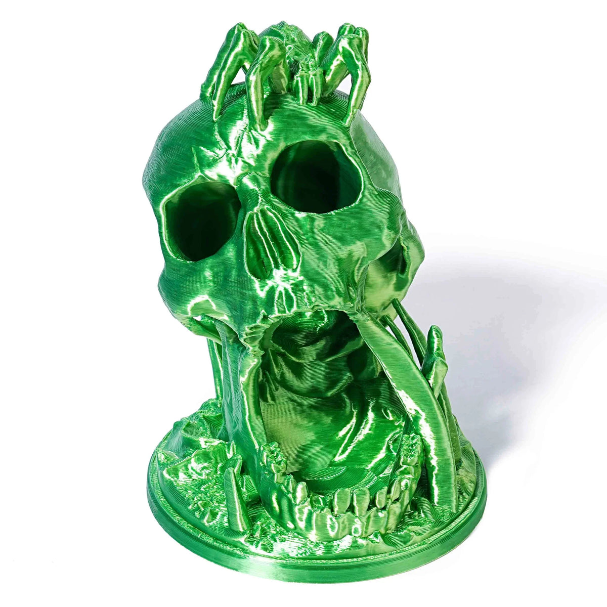 Spider Skull Dice Tower – Unique spider skull dice tower suitable for all kinds of mini dice and small size dnd dice