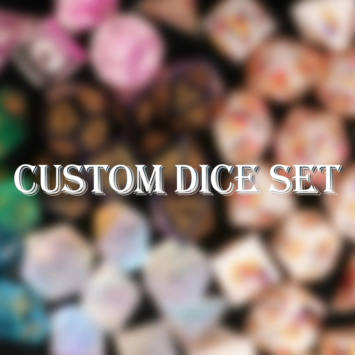 Standard Natural Gemstone RPG Dice Set – Custom Dice DND Gemstone Dice and RPG Dice