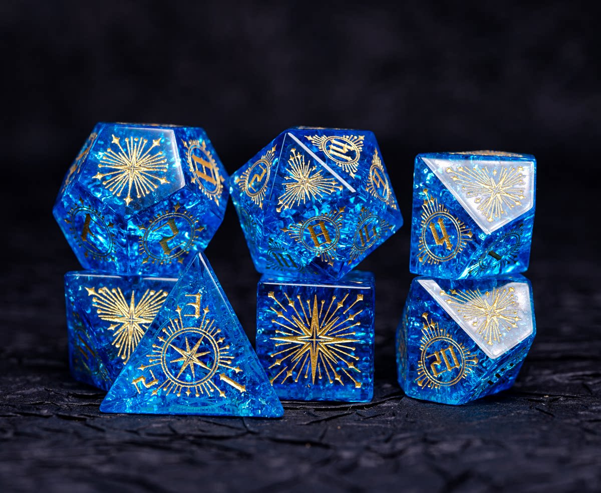 Star Glass DND Dice Set – alternate product view