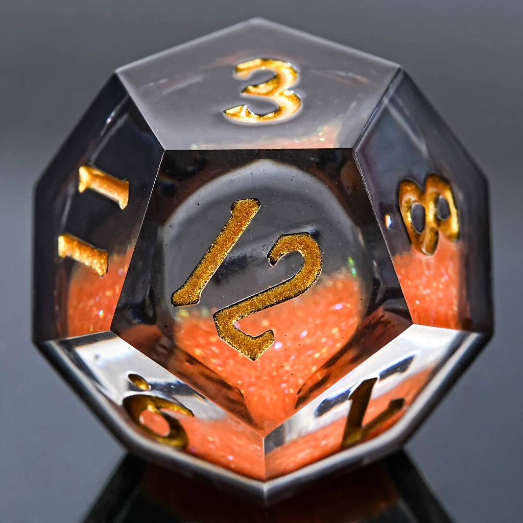 Star Liquid Core Dice Set – Blazing Bear – Kickstarter Dice - Blazing Bear Liquid Core Resin Dice Set