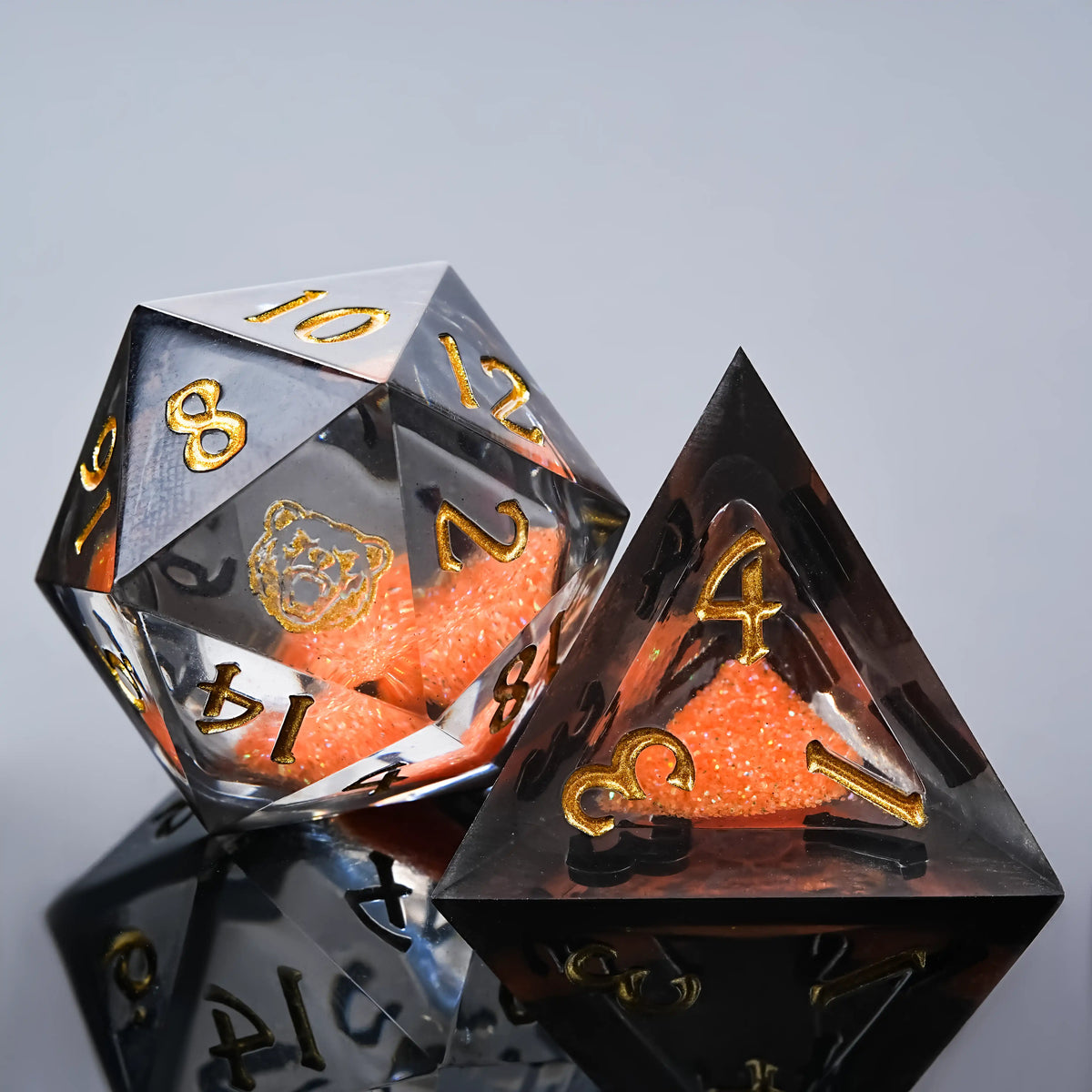 Star Liquid Core Dice Set – Blazing Bear – Kickstarter Dice - Blazing Bear Liquid Core Resin Dice Set